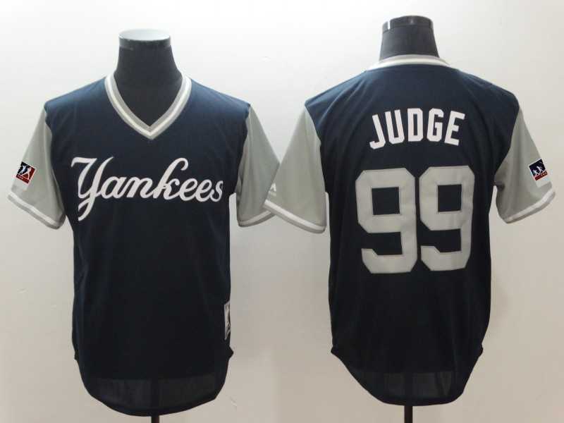 Yankees 99 Aaron Judge Judge Navy 2018 Players Weekend Team Jerseys,We sell and wholesale Yankees 99 Aaron Judge Judge Navy 2018 Players Weekend Team Jerseys on line form chian!